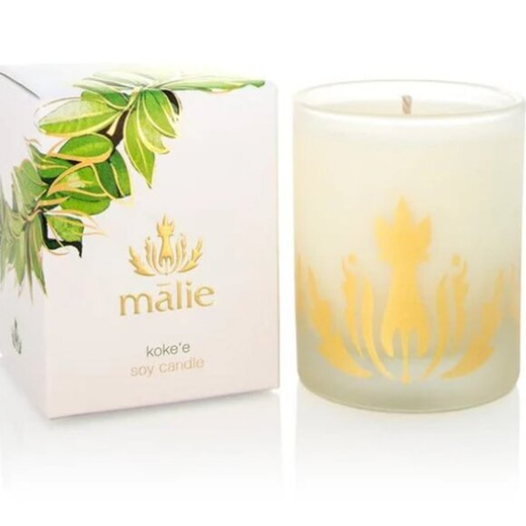 Malie Maile Lei Koke’e Soy Hawaiian aromatherapy Candle & Body Cream 2pc set - Picture 1 of 13